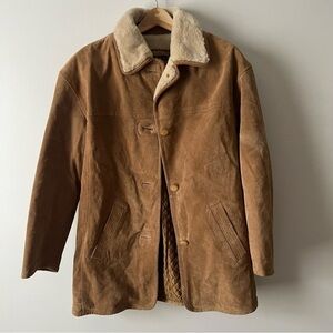 Winlit genuine suede shearling jacket M